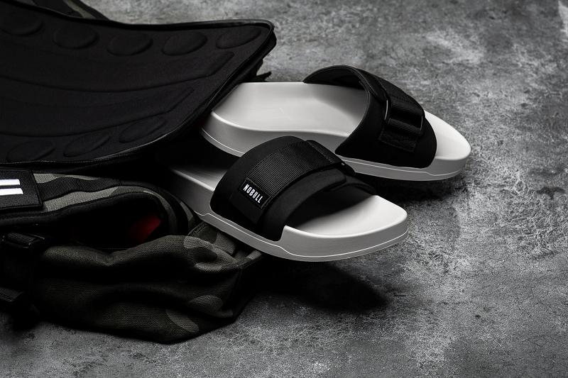 Women's Nobull Ivory Adjustable Slide Slides Black | SG A2783H